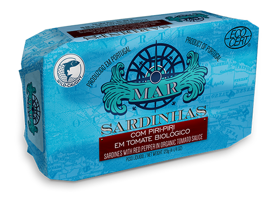 Sardines in Tomato with Organic Extra Virgin Olive Oil with Malgueta
