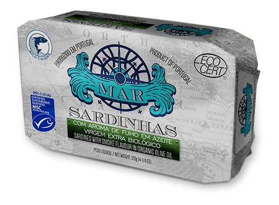 Sardines in Organic Extra Virgin Olive Oil with Smoke Aroma