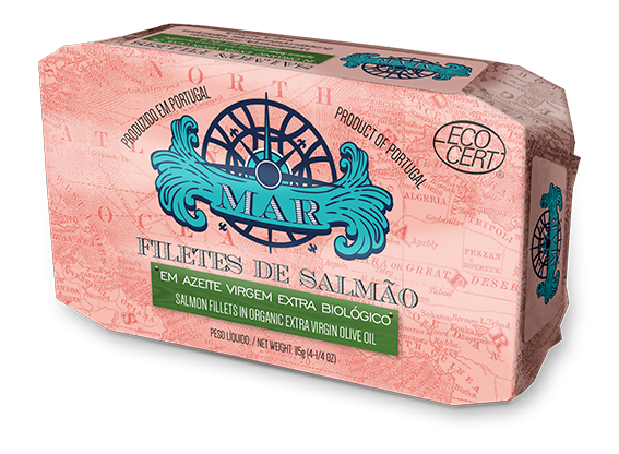 Filetes de Salmão em Azeite Virgem Extra Biológico